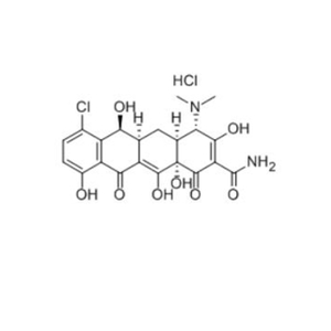 Demeclocycline Hydrochloride (64-73-3) C21H21ClN2O8.ClH